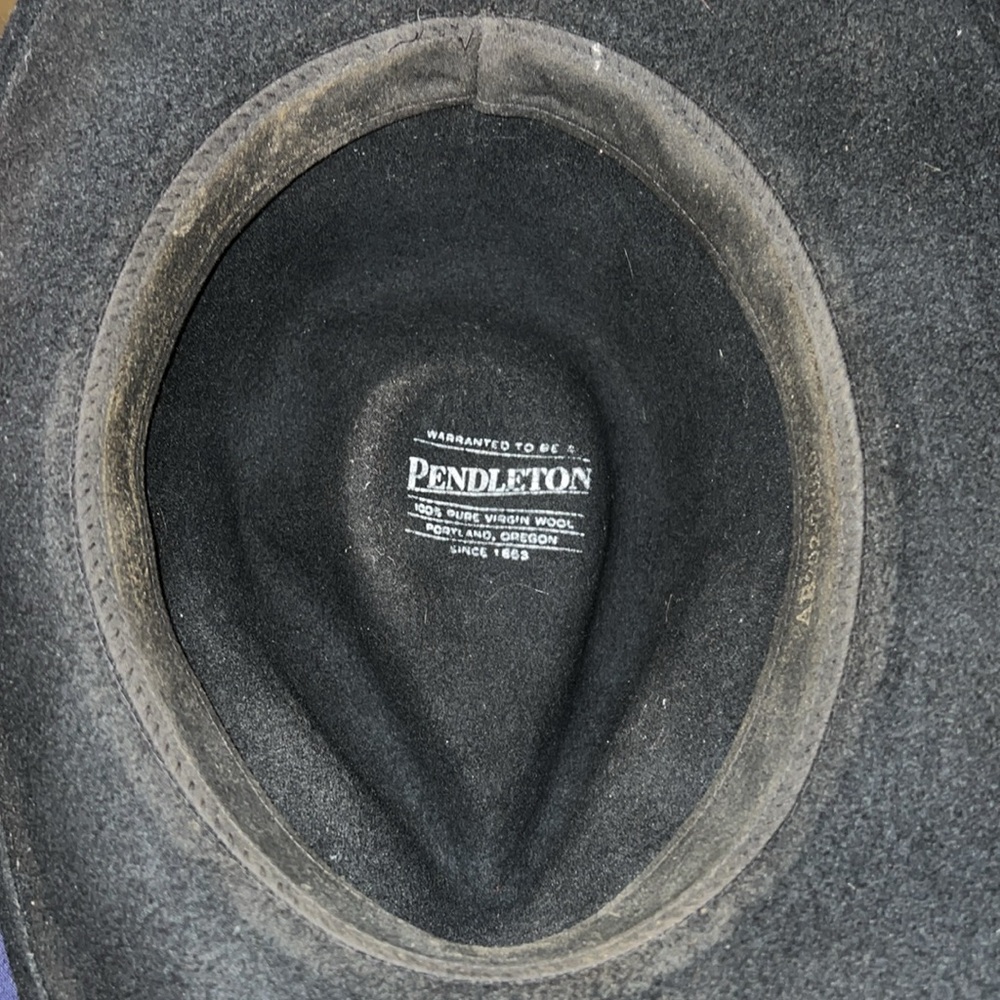 Pendleton Black Wool Outback Hat - image 6